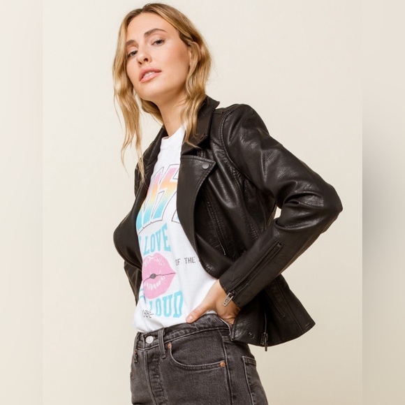 🖤 Blank NYC Vegan Leather Onyx Moto Jacket Chic Vegan Leather MSRP $98 - Picture 4 of 7